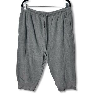 Free People Movement Women’s Gray Capri Sweatpants Drawstring Lounge Jogger Sz L